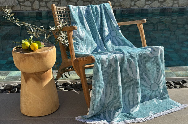 Hamamdoek Palm Beach Sea-green Mint