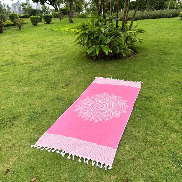 Hamamtuch Saunatuch Boho Pink Candy