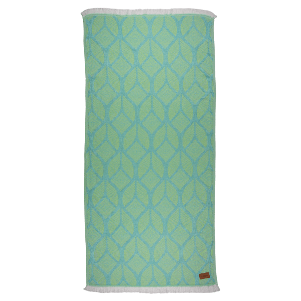 Hamamtuch Botanic Art Turquoise - Lemon