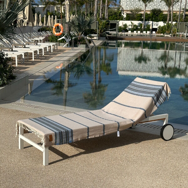 Hamamtuch Coconut  Beige - Blue