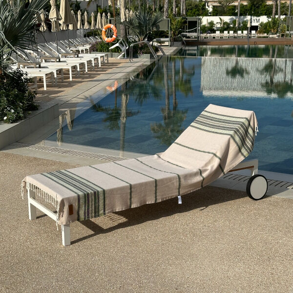 Hamamtuch Coconut  Beige - Green