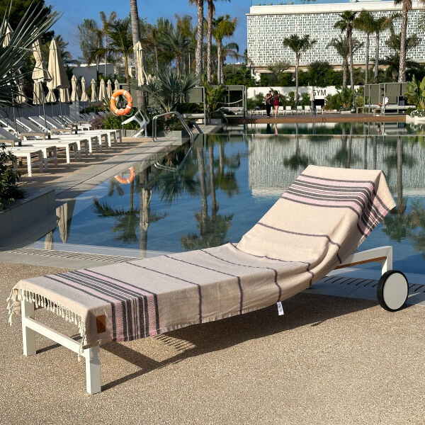 Hamamtuch Coconut  Beige - Pink