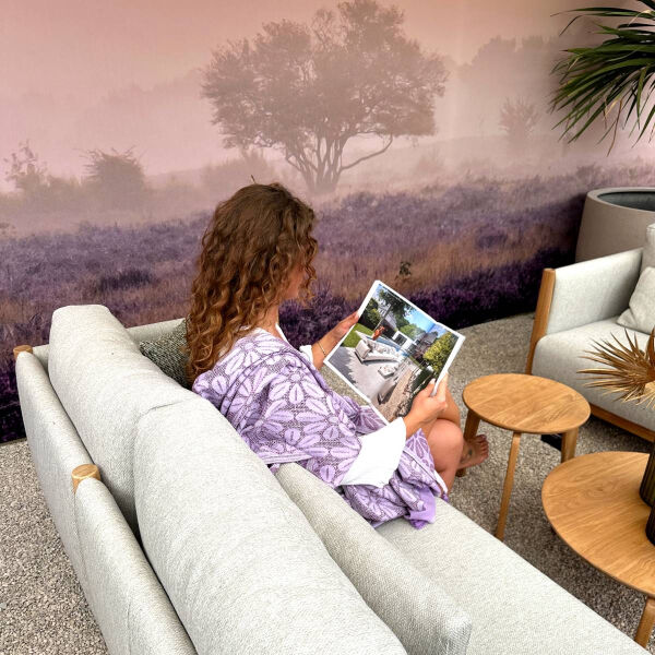 Hamamtuch Saunatuch Daisy Purple - Liliac