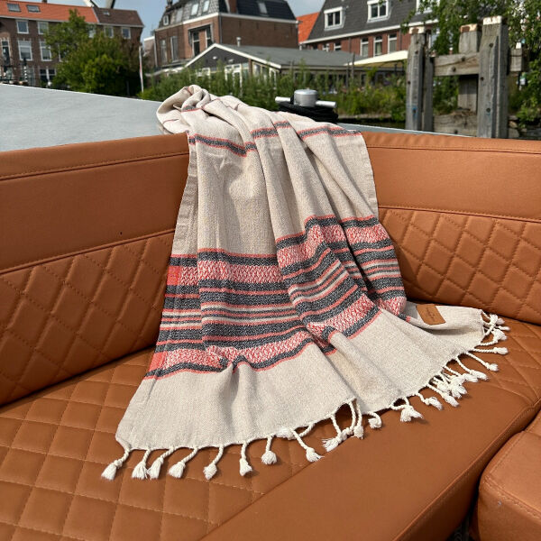Hamamtuch Coconut  Beige - Orange