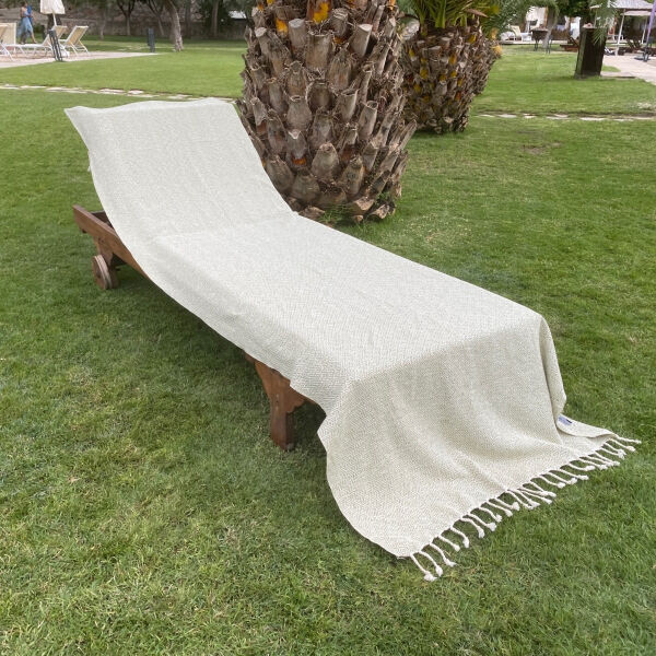 Beachbed Cover Double Diamond Size L Woodbine - Beige