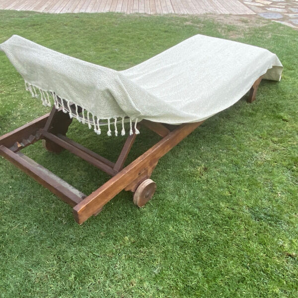Beachbed Cover Double Diamond Size L Woodbine - Beige