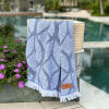 Hamamtuch Botanic art Blue Lavender