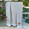 Hamamtuch Botanic Art Taupe Green