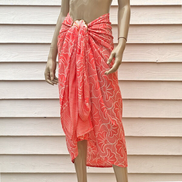 Pareo Batik Pareo mit Gesp Life is better at the beach 