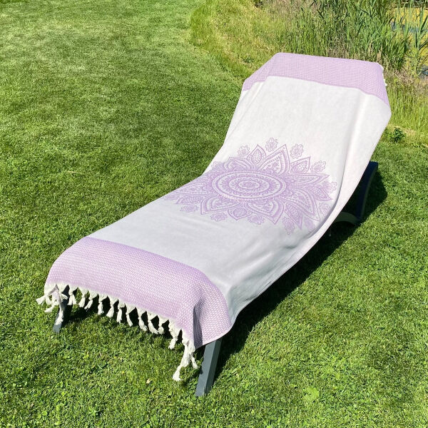 Hamamtuch Saunatuch Boho Purple Orchid