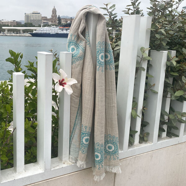 Hammamtowel Eye beige