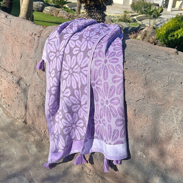 Hamamtuch Saunatuch Daisy Purple - Liliac