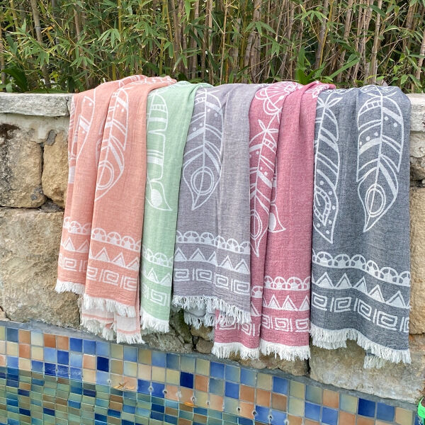 Hamamtuch Saunatuch Dreamcatcher Pistazie grün