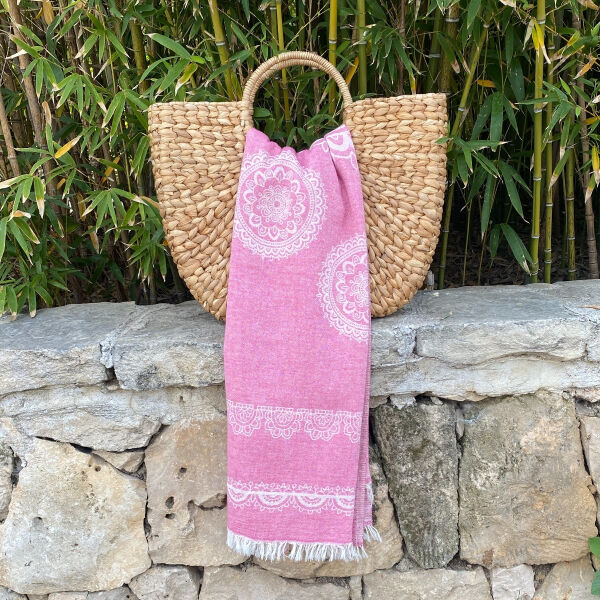 Hamamtuch Saunatuch Bohemia Pink