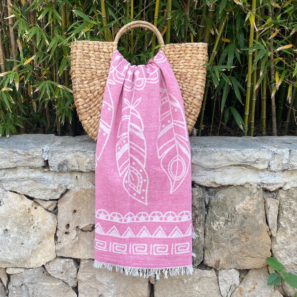 Hamamtuch Saunatuch Dreamcatcher Pink