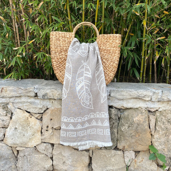 Hamamtuch Saunatuch Dreamcatcher Beige