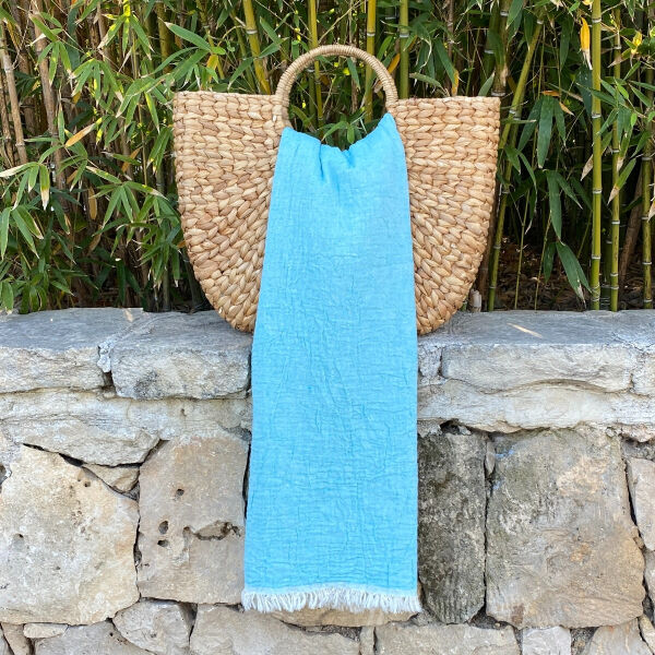 Hamamtuch Saunatuch Muslin  Turquoise