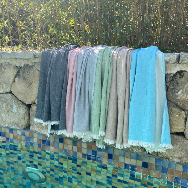 Hamamtuch Saunatuch Muslin  Turquoise