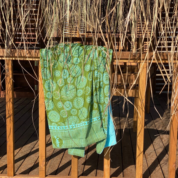 Batik Strandtuch Aztec Turquoise