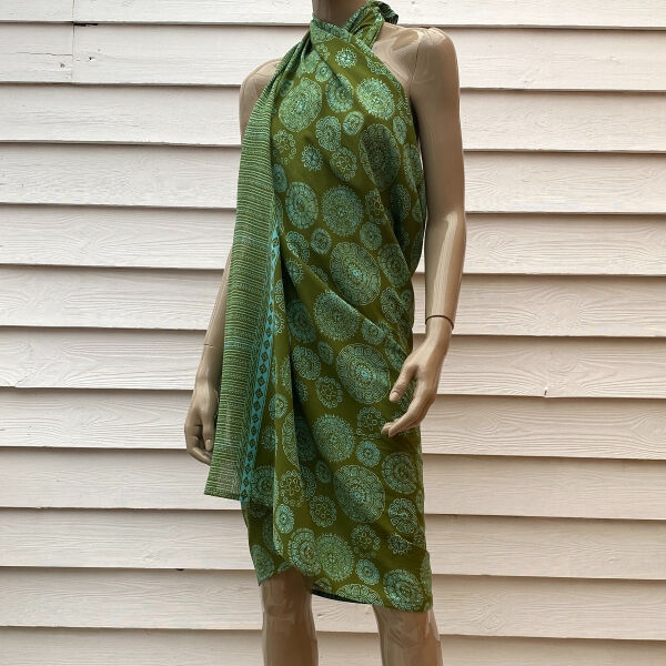 Pareo Batik Pareo mit Gesp Aztec Turquoise