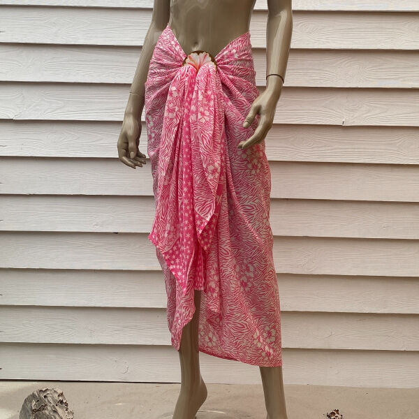 Pareo Batik Pareo mit Gesp Zebra Pink