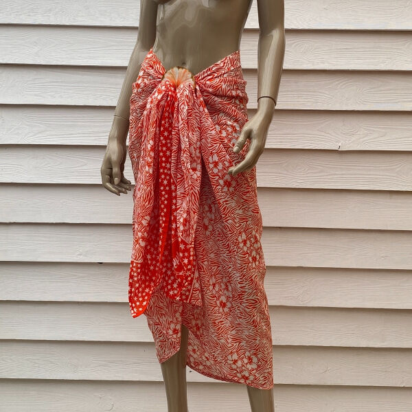 Pareo Batik Pareo mit Gesp Zebra Red