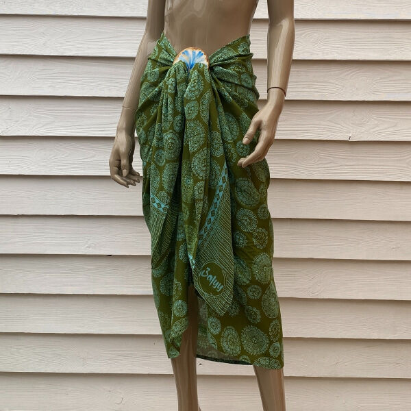 Pareo Batik Pareo mit Gesp Aztec Turquoise