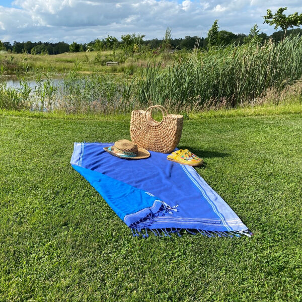 Kikoy Strandtuch Bahamas Blau