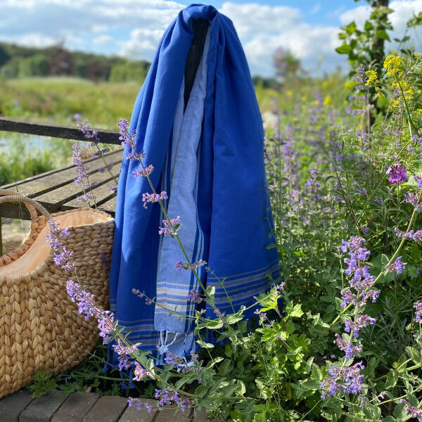 Kikoy Strandtuch Bahamas Blau