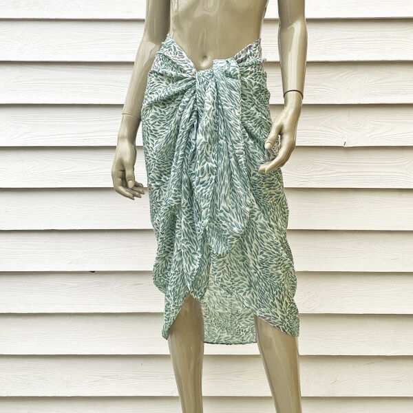 Pareo leaves green gold