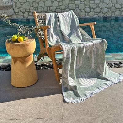 Hamamtuch Palm Beach Beige - Green