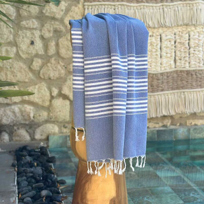 Hamamtuch Travel size 3 Classic Blue