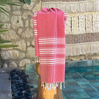 Hamamtuch Travel size 3 Red