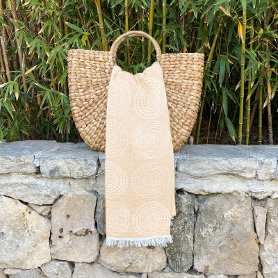 Hamamtuch Circle Beige