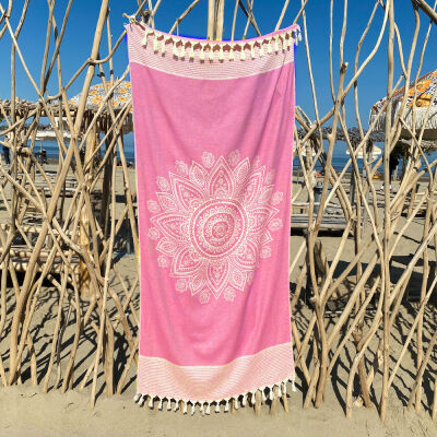 Hamamtuch Boho Pink Candy