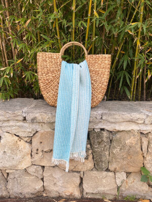 Hamamtuch Breton  Turquoise