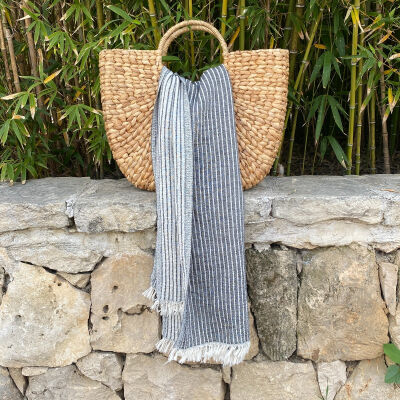 Hamamtuch Breton  Black