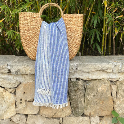 Hamamtuch breton  Blue