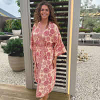 Bademantel Kimono Damen lang
Balyy Batik
Aztec Red