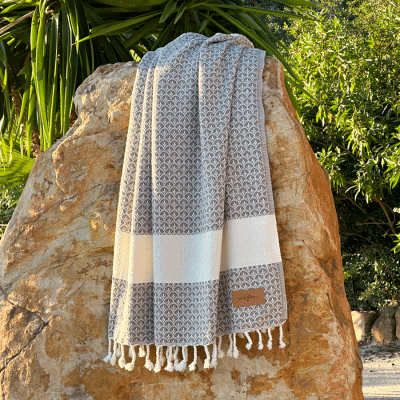 Hamamtuch Saunatuch Peacock Coffee