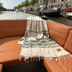 Hamamtuch Saunatuch Coconut  Beige - Green